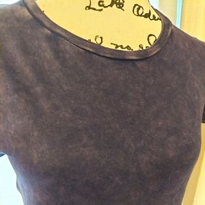 Black distress dress